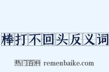 棒打不回头反义词是什么意思的图片
